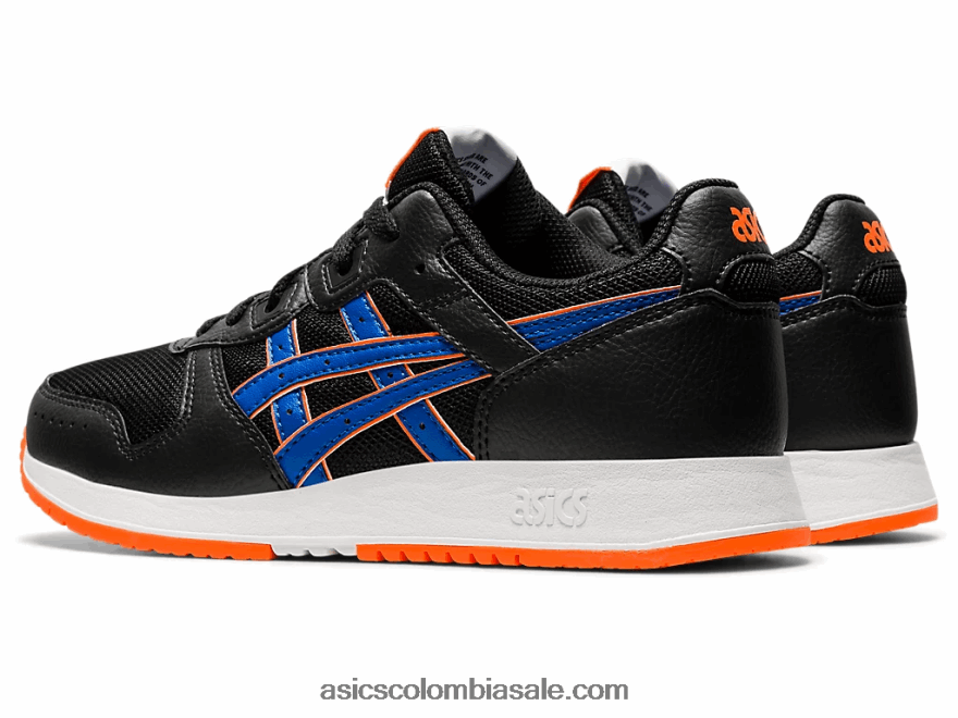 niños Asics escuela primaria lyte clasica negro/azul atun 20X82N4447
