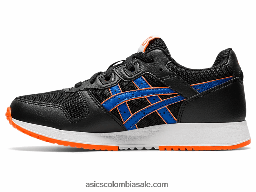 niños Asics escuela primaria lyte clasica negro/azul atun 20X82N4447