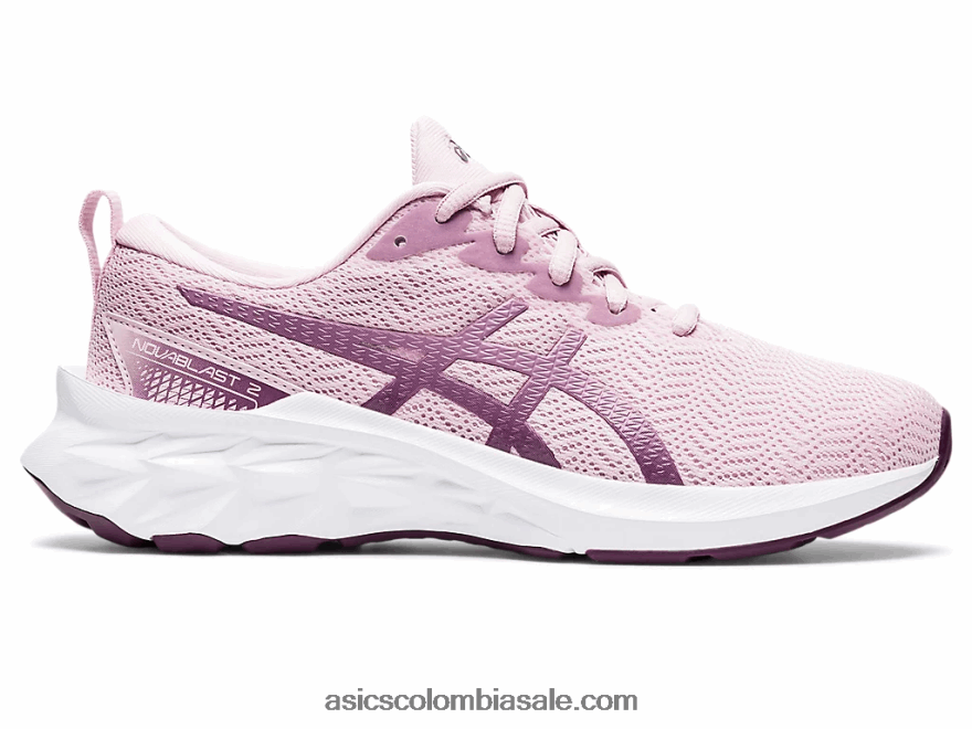 niños Asics escuela primaria novablast 2 apenas rosa/plata pura 20X82N4343