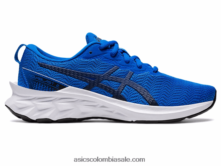 niños Asics escuela primaria novablast 2 azul eléctrico/océano profundo 20X82N4433