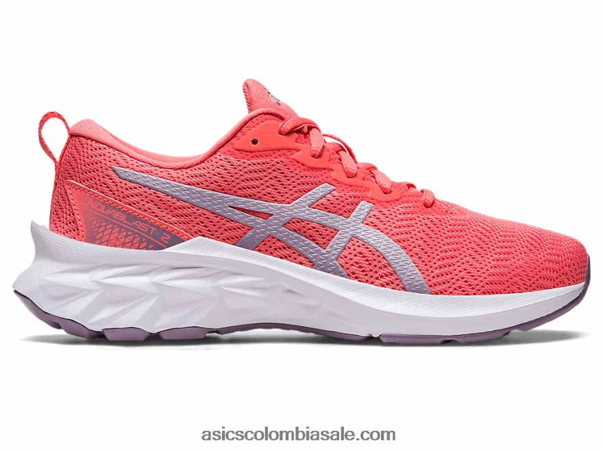 niños Asics escuela primaria novablast 2 papaya/violeta crepuscular 20X82N4285