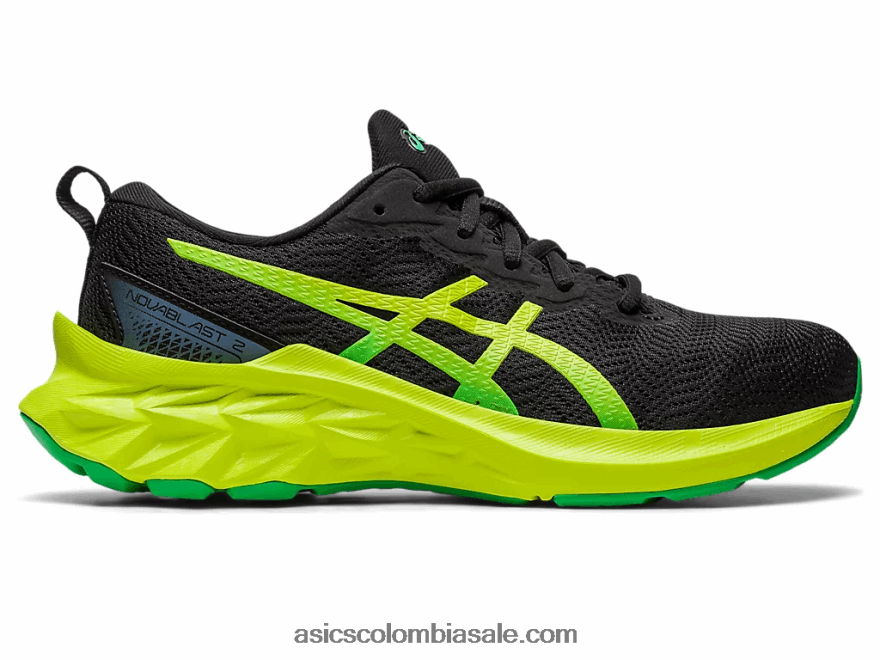 niños Asics escuela primaria novablast 2 ralladura de lima/negra 20X82N4309