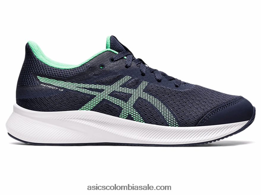 niños Asics escuela primaria patriota 13 medianoche/hoja nueva 20X82N4439