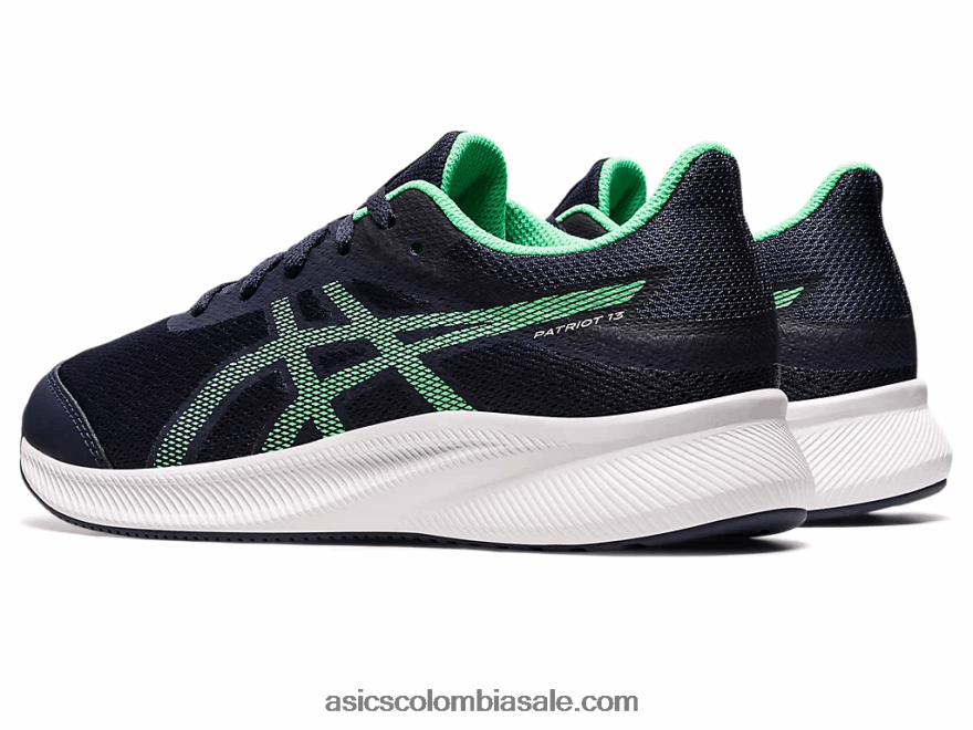 niños Asics escuela primaria patriota 13 medianoche/hoja nueva 20X82N4439