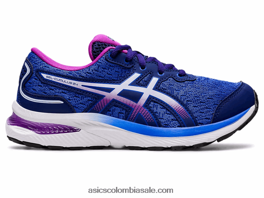 niños Asics gel-cumulus 24 escuela primaria buceo azul/cielo suave 20X82N4414