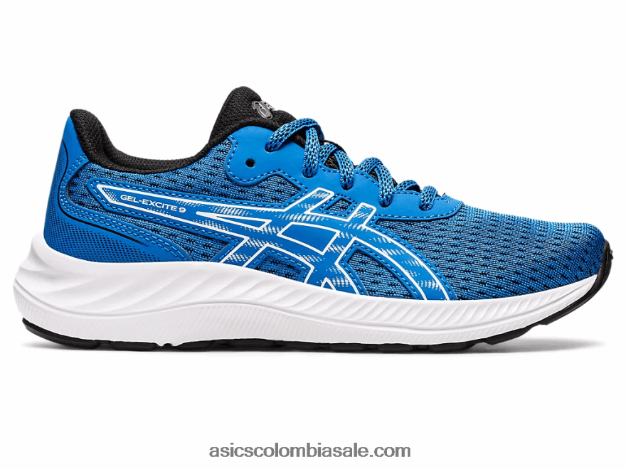 niños Asics gel-excite 9 grado escuela azul eléctrico/blanco 20X82N4368