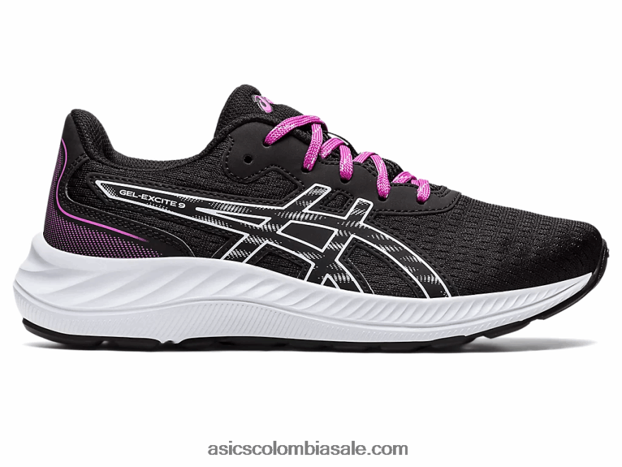 niños Asics gel-excite 9 grado escuela cielo negro/suave 20X82N4380
