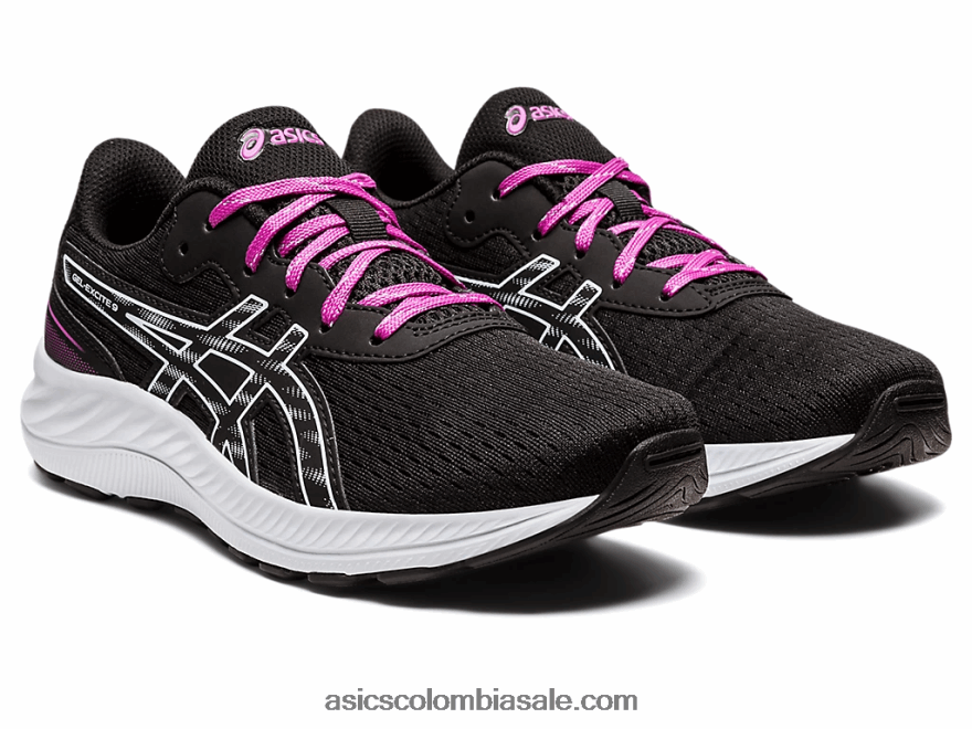 niños Asics gel-excite 9 grado escuela cielo negro/suave 20X82N4380