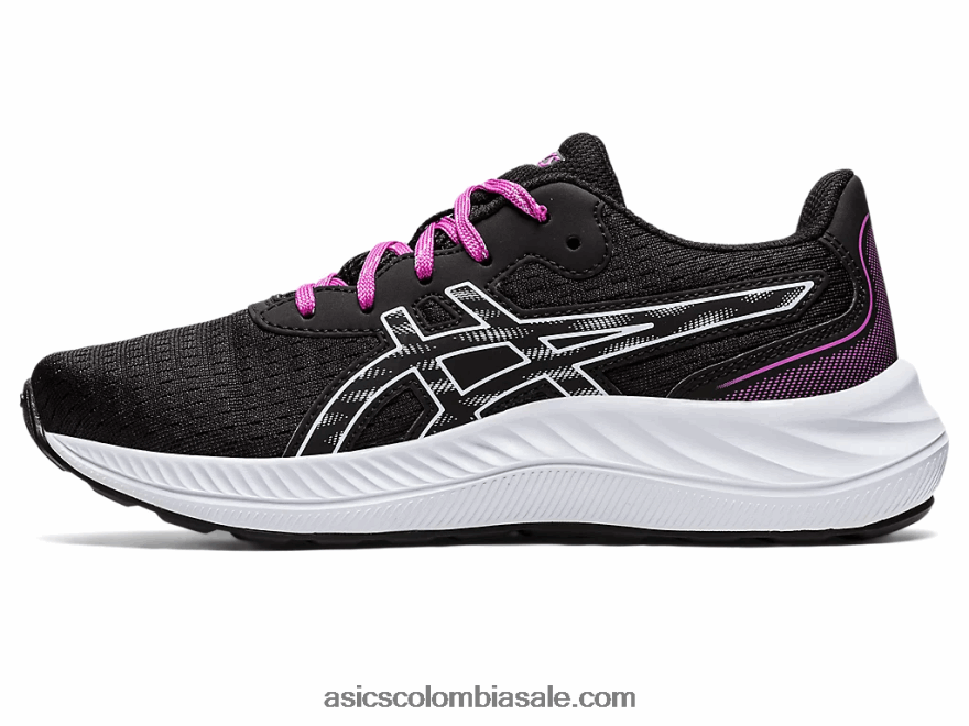 niños Asics gel-excite 9 grado escuela cielo negro/suave 20X82N4380