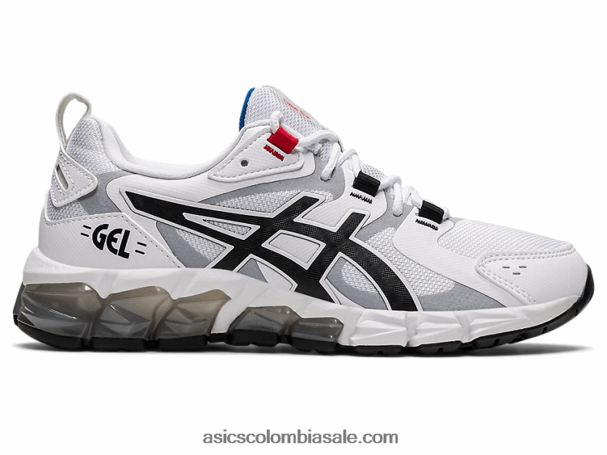 niños Asics gel-quantum 180 6 escuela primaria blanco negro 20X82N4422