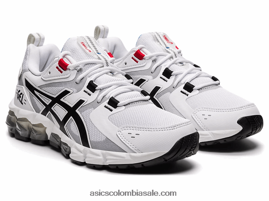 niños Asics gel-quantum 180 6 escuela primaria blanco negro 20X82N4422