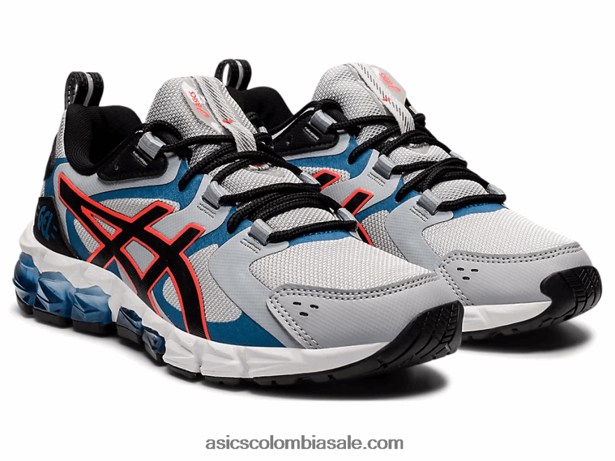 niños Asics gel-quantum 180 6 escuela primaria gris glaciar/negro 20X82N4442