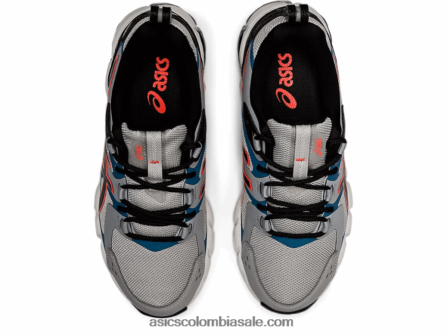 niños Asics gel-quantum 180 6 escuela primaria gris glaciar/negro 20X82N4442