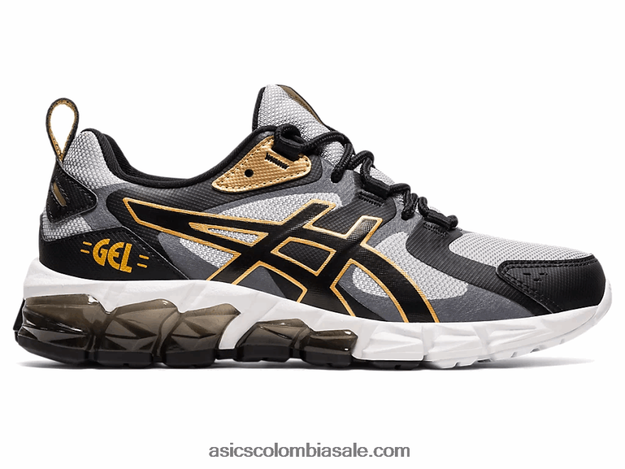 niños Asics gel-quantum 180 6 escuela primaria gris piedmont/negro 20X82N4321