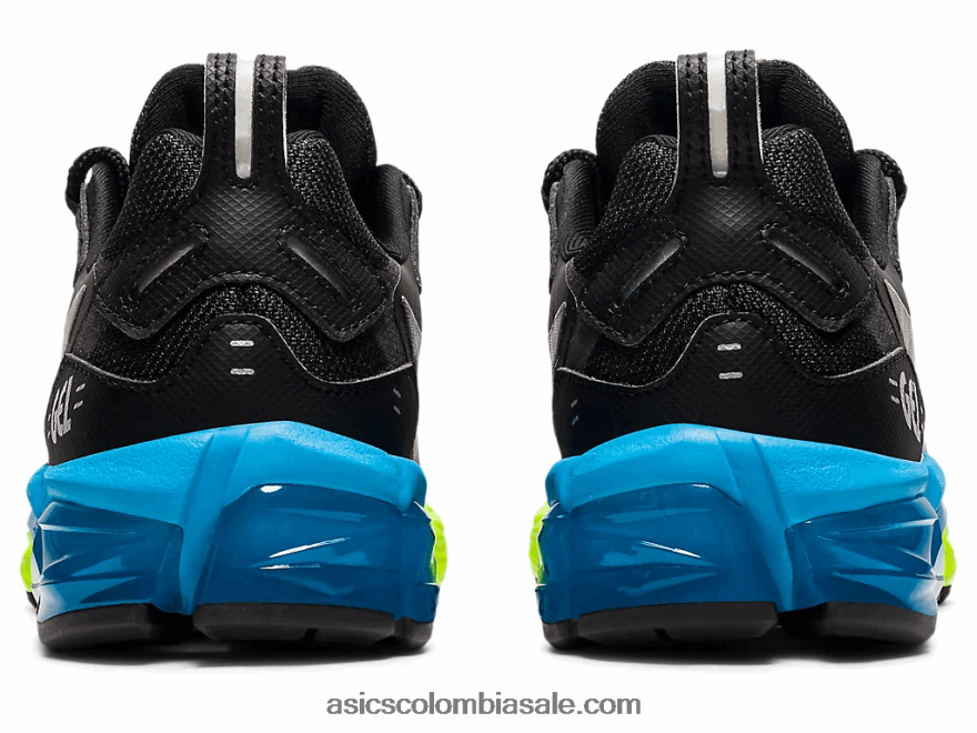 niños Asics gel-quantum 180 6 escuela primaria negro/azul aizuri 20X82N4315