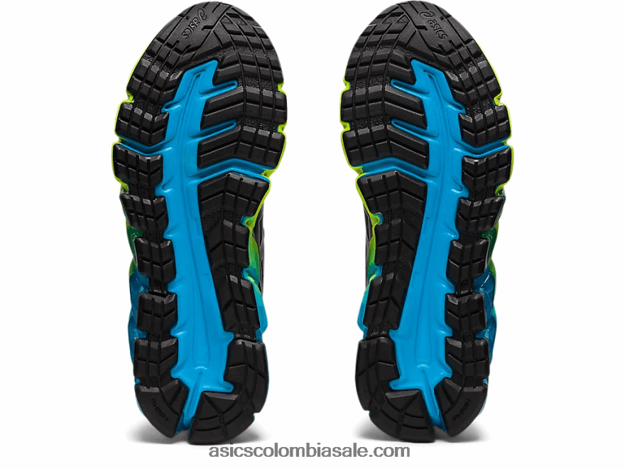 niños Asics gel-quantum 180 6 escuela primaria negro/azul aizuri 20X82N4315