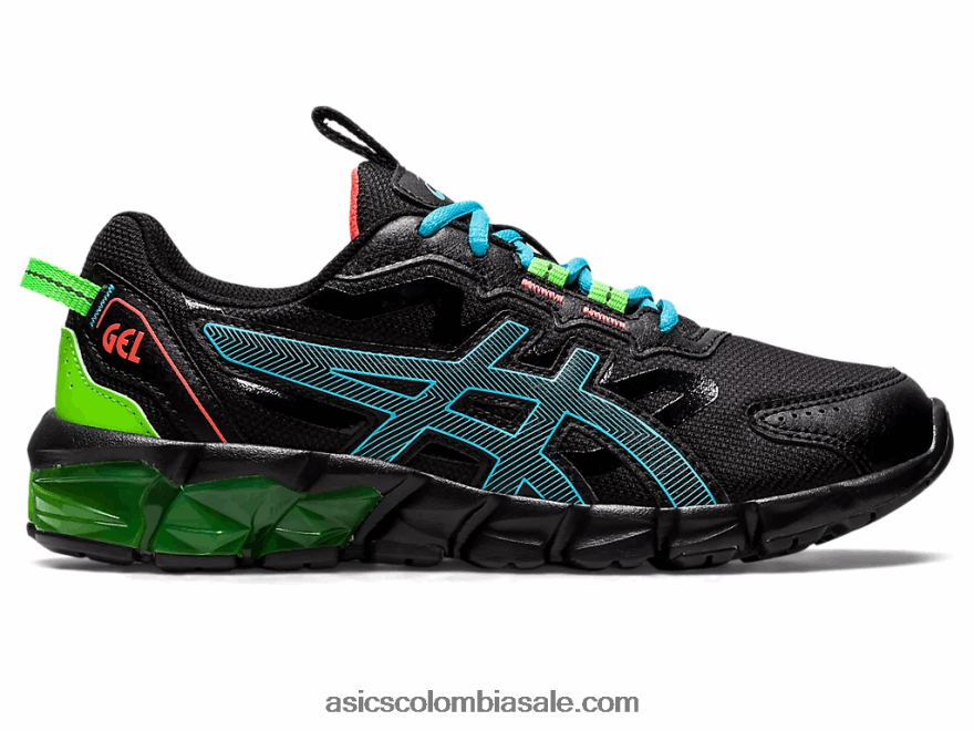 niños Asics gel-quantum 90 3 grado escolar negro/acuario 20X82N4373