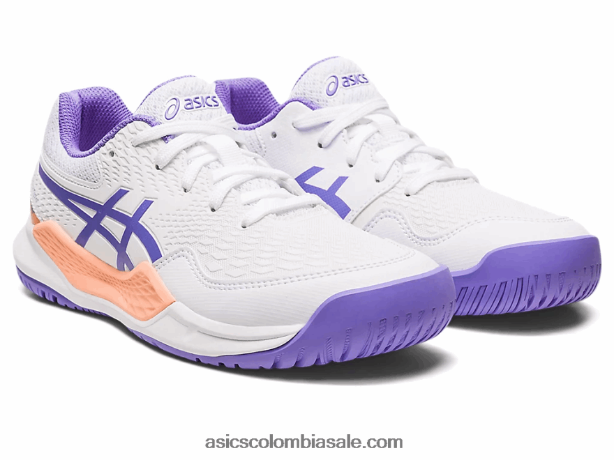 niños Asics gel-resolución 9 grado escuela blanco/amatista 20X82N4222