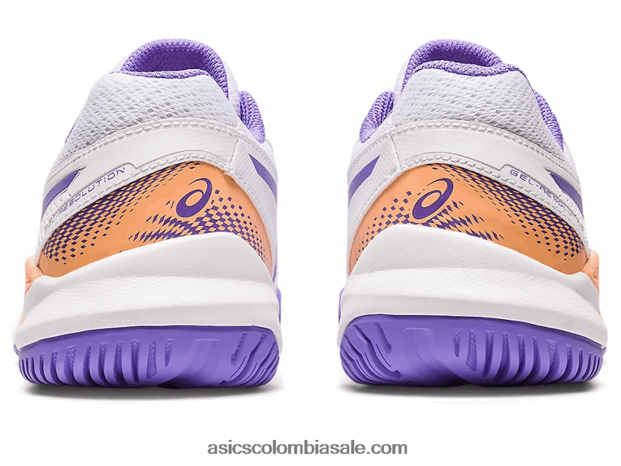 niños Asics gel-resolución 9 grado escuela blanco/amatista 20X82N4222