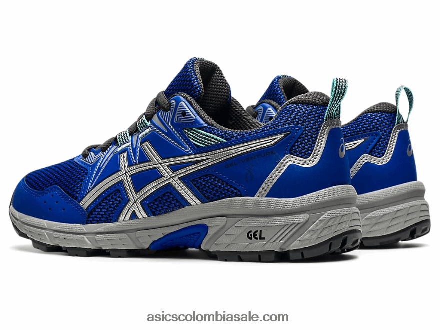 niños Asics gel-ventura 8 escuela primaria azul lapislázuli/plata pura 20X82N4509