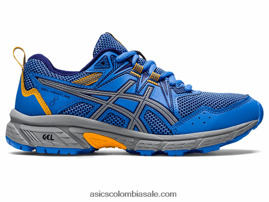 niños Asics gel-ventura 8 escuela primaria costa azul/buceo azul 20X82N4372