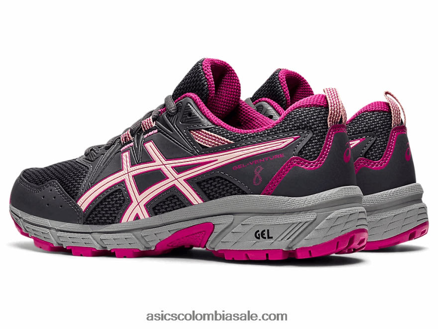 niños Asics gel-ventura 8 escuela primaria gris portador/brisa 20X82N4424
