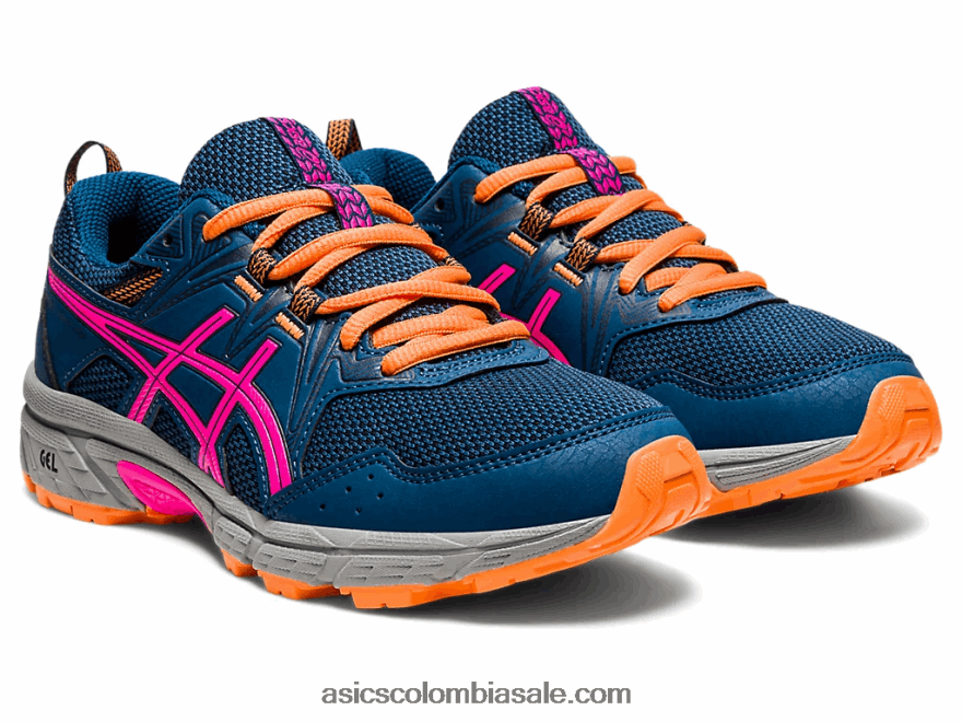 niños Asics gel-ventura 8 escuela primaria mako azul/rosa glo 20X82N4494
