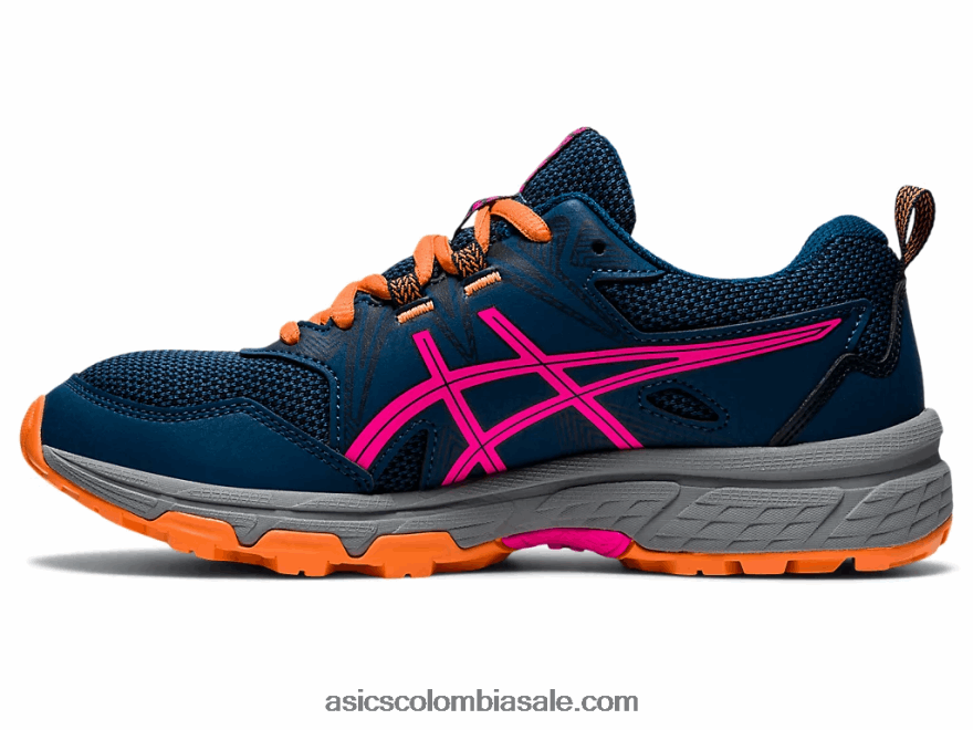 niños Asics gel-ventura 8 escuela primaria mako azul/rosa glo 20X82N4494