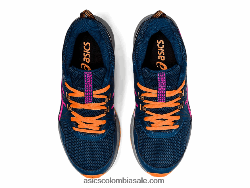 niños Asics gel-ventura 8 escuela primaria mako azul/rosa glo 20X82N4494