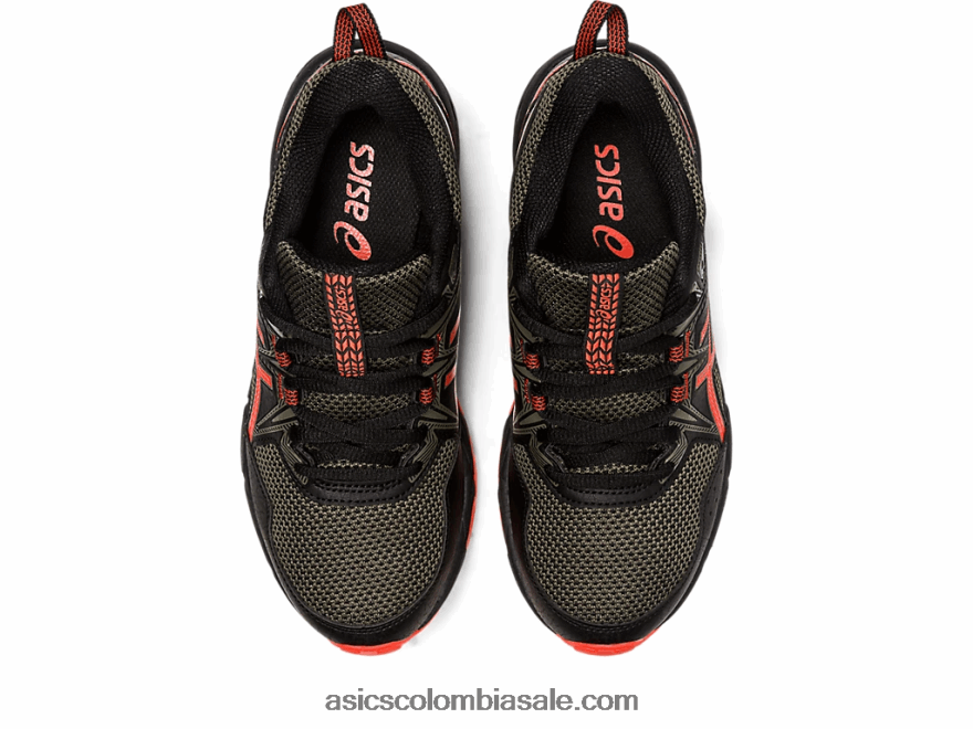 niños Asics gel-ventura 8 escuela primaria tomate negro/cherry 20X82N4389