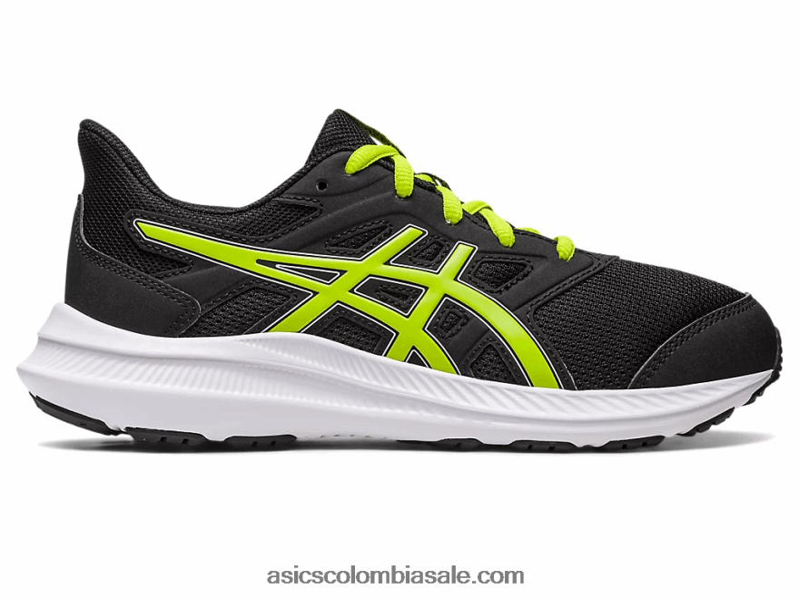 niños Asics sacudida 4 escuela primaria ralladura de lima/negra 20X82N4268
