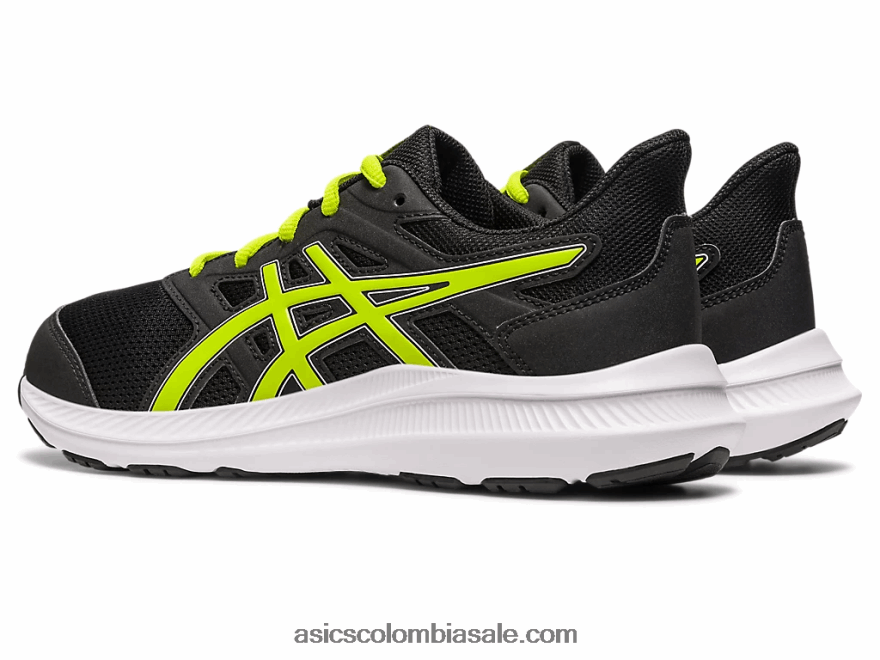 niños Asics sacudida 4 escuela primaria ralladura de lima/negra 20X82N4268