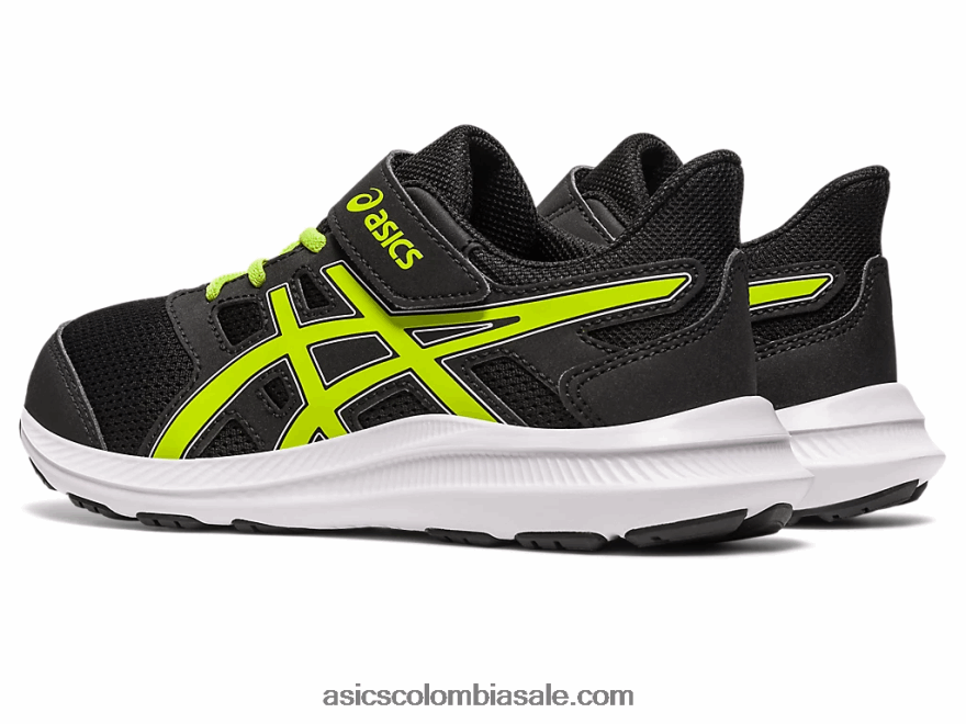 niños Asics sacudida 4 preescolar ralladura de lima/negra 20X82N4275