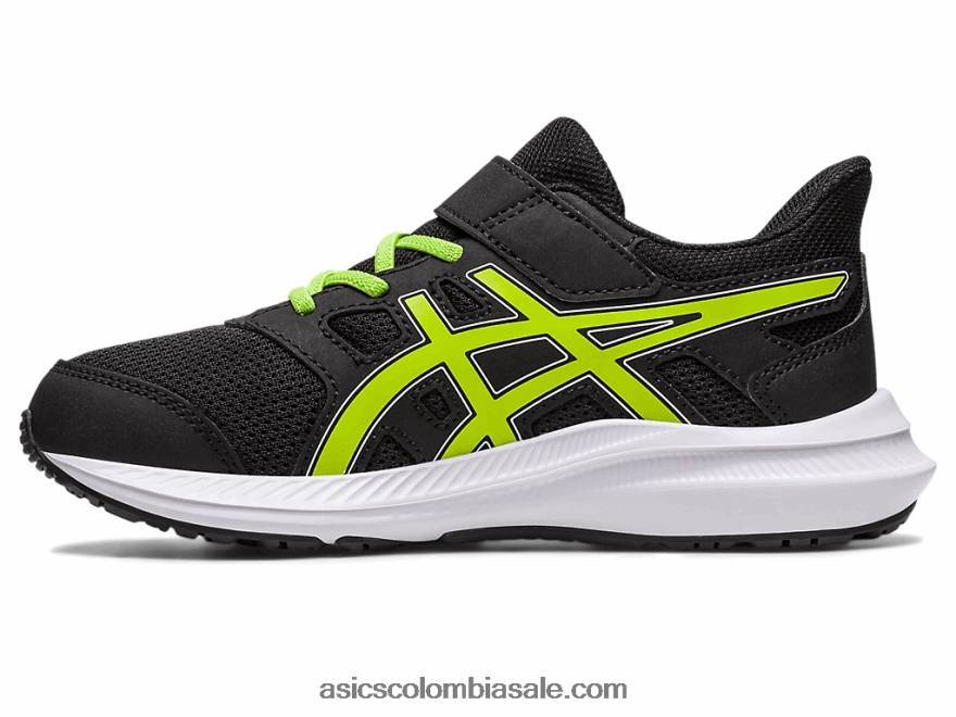 niños Asics sacudida 4 preescolar ralladura de lima/negra 20X82N4275