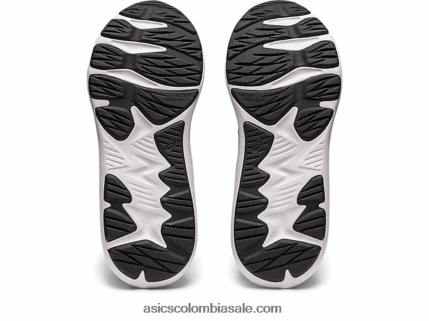 niños Asics sacudida 4 preescolar ralladura de lima/negra 20X82N4275