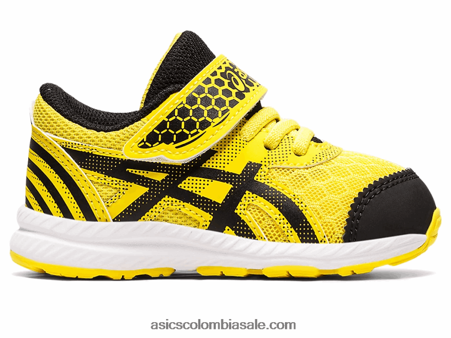niños Asics Contender 8 patio de la escuela de tamaño para niños pequeños amarillo vibrante/negro 20X82N4406