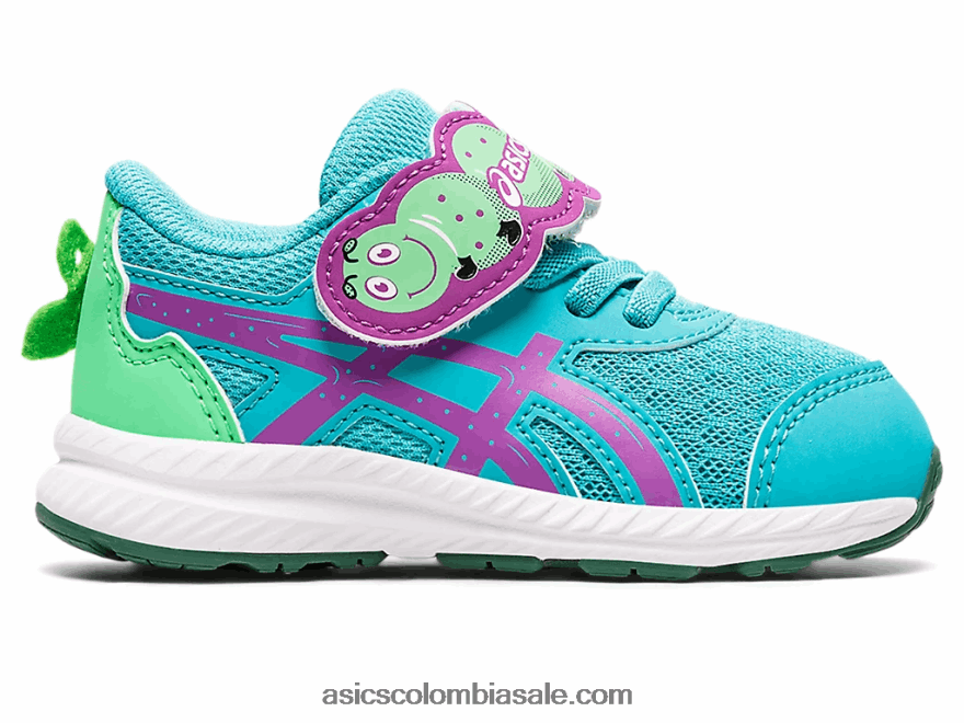 niños Asics Contender 8 patio de la escuela de tamaño para niños pequeños cristal de mar/orquídea 20X82N4411