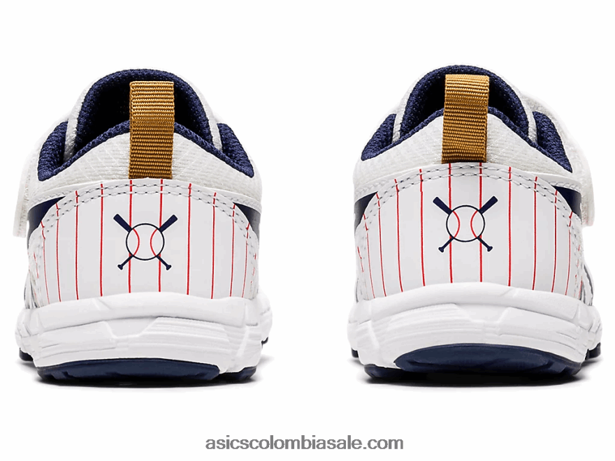 niños Asics competir 6 tamaño del niño blanco/chaquetón 20X82N4555