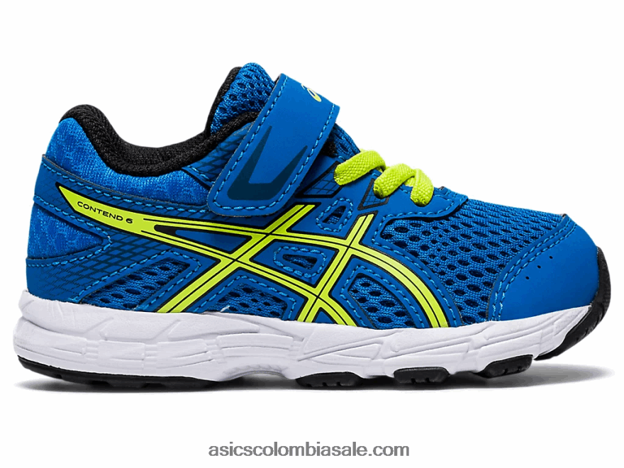 niños Asics competir 6 tamaño del niño directorio azul/ralladura de lima 20X82N4562