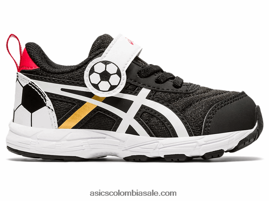 niños Asics competir 6 tamaño del niño negro/oro puro 20X82N4556