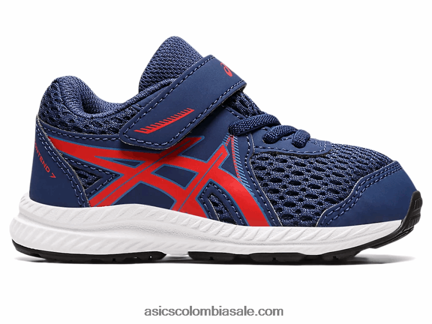 niños Asics competir 7 tamaño del niño océano profundo/rojo clásico 20X82N4390