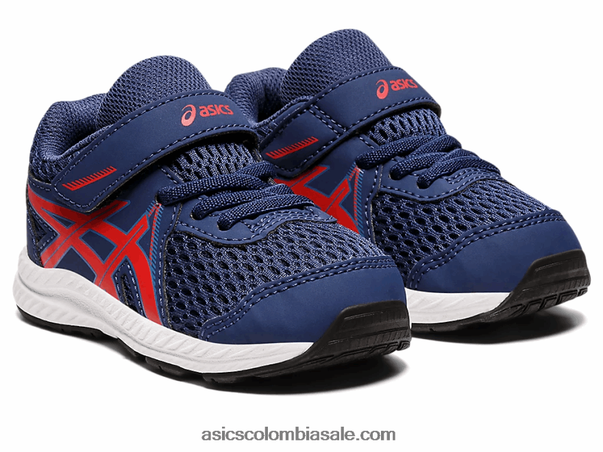niños Asics competir 7 tamaño del niño océano profundo/rojo clásico 20X82N4390