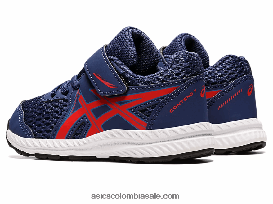 niños Asics competir 7 tamaño del niño océano profundo/rojo clásico 20X82N4390