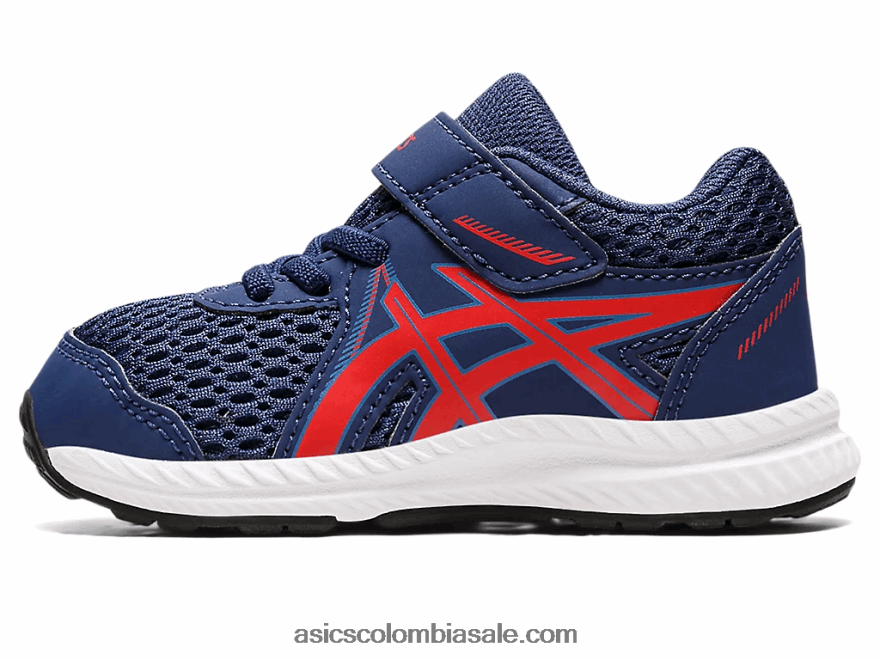 niños Asics competir 7 tamaño del niño océano profundo/rojo clásico 20X82N4390