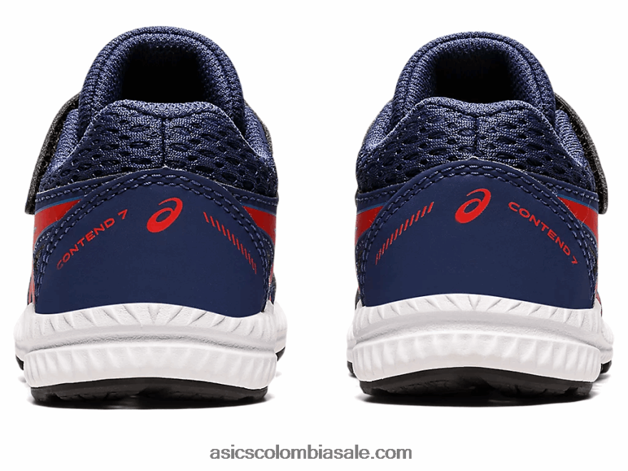 niños Asics competir 7 tamaño del niño océano profundo/rojo clásico 20X82N4390