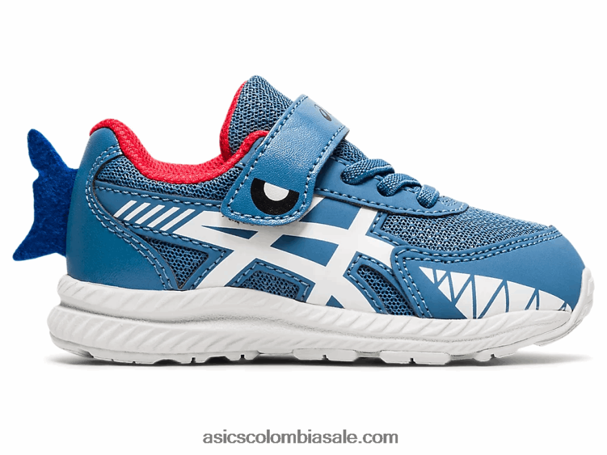 niños Asics competir 7 tamaño del niño seda gris/blanco 20X82N4545
