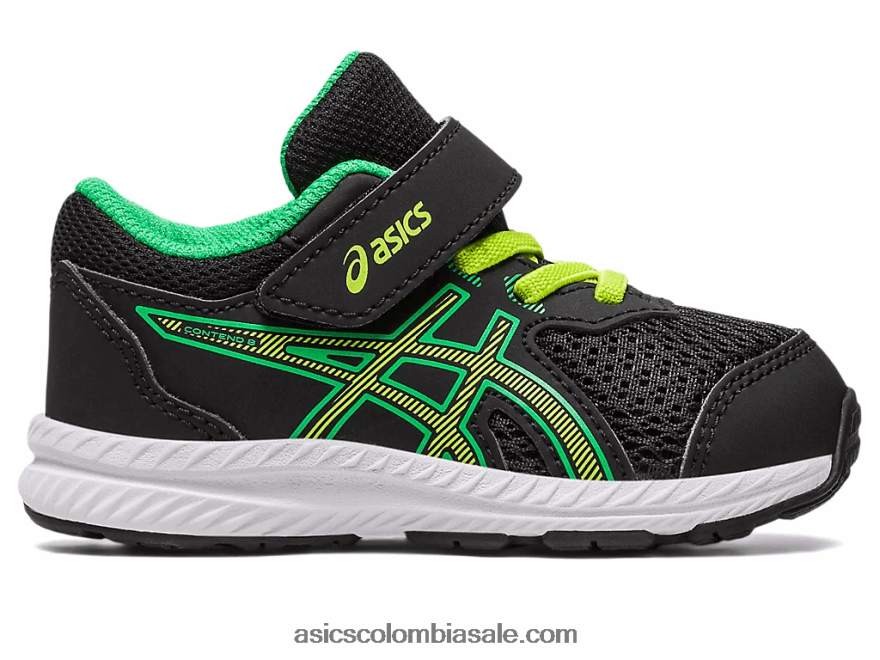niños Asics competir 8 tamaño del niño ralladura de lima/negra 20X82N4316