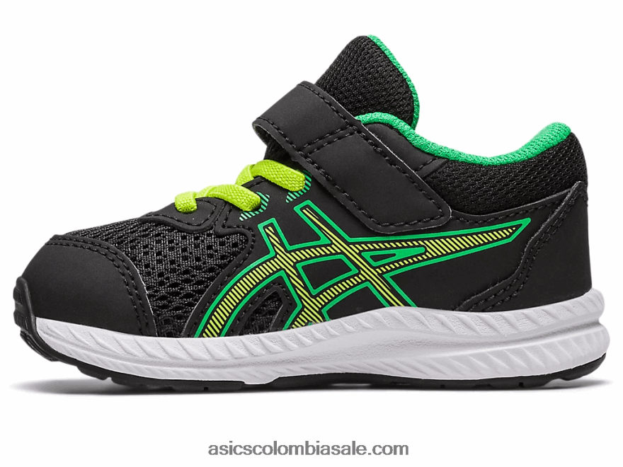niños Asics competir 8 tamaño del niño ralladura de lima/negra 20X82N4316