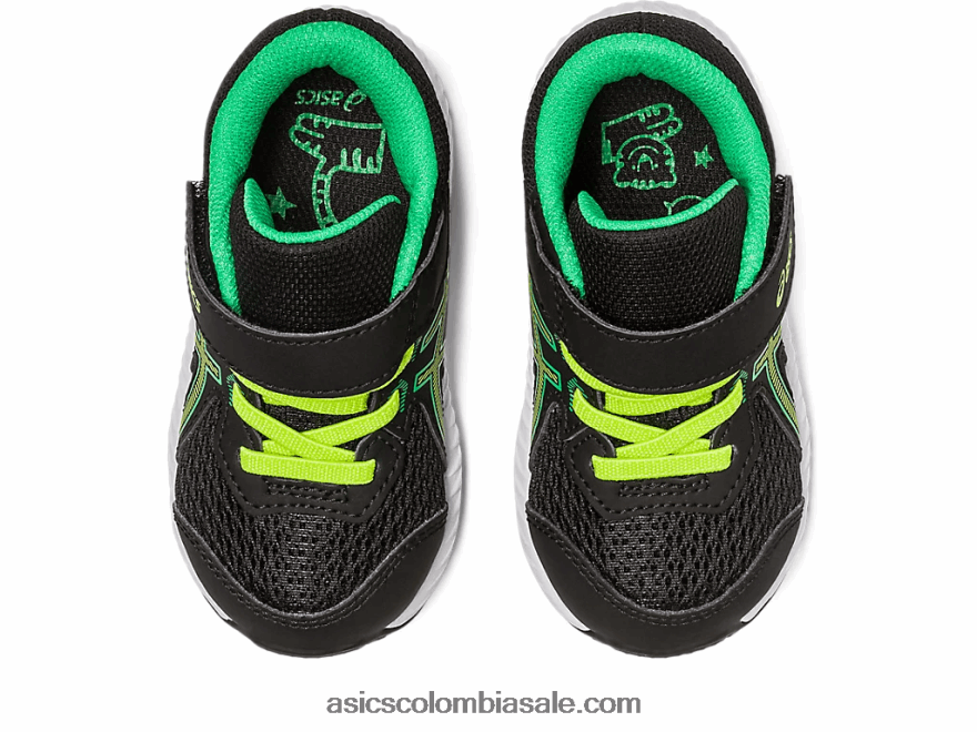 niños Asics competir 8 tamaño del niño ralladura de lima/negra 20X82N4316