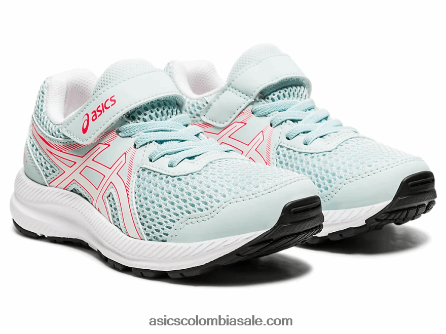 niños Asics contend 7 preescolar ángel aguamarina/blanco 20X82N4546